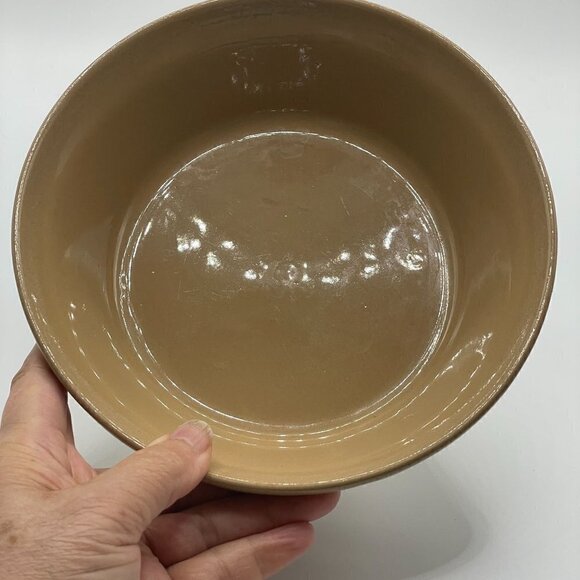Vintage Mason Cash Yellow Ware Mixing Bowl Baking Dish 7.25” Pottery England #4 - Picture 2 of 5